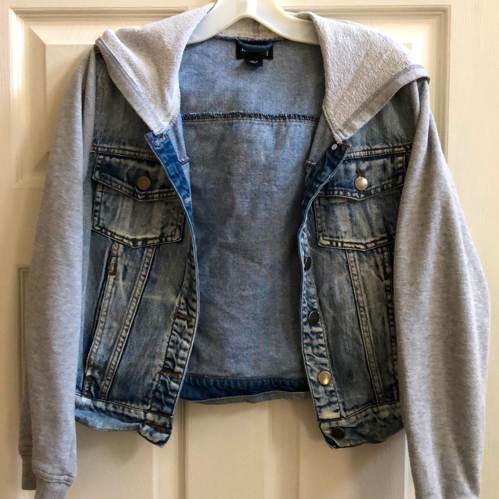Jean Jacket/Sweatshirt Combo Jacket